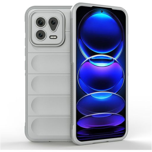 Mobigear Bumpy Xiaomi 13 Hoesje Flexibel TPU Backcover - Grijs