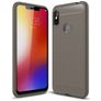 Mobigear Brushed Slim Motorola One Power Hoesje Flexibel TPU Backcover - Grijs