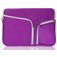 Mobigear Double Zipper Neopreen Laptop Sleeve 15 - 16 inch Laptop hoes - Paars