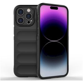 Mobigear Bumpy iPhone 15 Pro Max Hoesje Flexibel TPU Backcover - Zwart