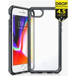 ITSkins SupremeClear iPhone 8 Hoesje Hardcase Backcover Shockproof - Zwart