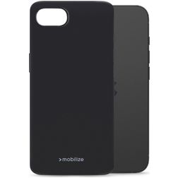 Mobilize Rubber Gelly iPhone 16e Hoesje Flexibel TPU Backcover - Zwart