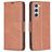 Mobigear Excellent Samsung Galaxy S23 Hoesje Bookcase Portemonnee - Bruin