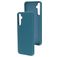 Mobiparts Samsung Galaxy A34 Siliconen Hoesje Backcover - Blueberry Blue
