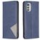 Mobigear Rhombus Slim Motorola Moto E32 Hoesje Bookcase - Blauw