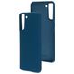 Mobiparts Samsung Galaxy S21 Plus Siliconen Hoesje Backcover - Blueberry Blue