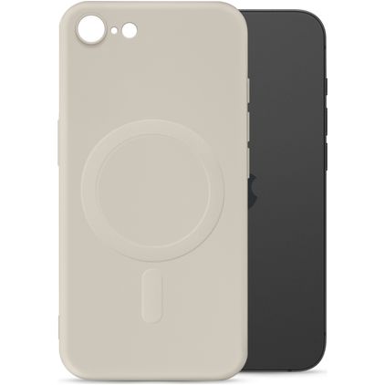 My Style Protective Flex iPhone SE (2020) MagSafe Hoesje Flexibel TPU Backcover - Antique White