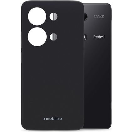 Mobilize Rubber Gelly POCO M6 Pro Hoesje Flexibel TPU Backcover - Matt Black