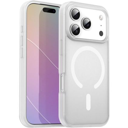 Mobigear Shockproof iPhone 17 Pro MagSafe Hoesje Hardcase Backcover - Matte White