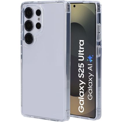 Mobiparts Classic Hardcover Doorzichtig Samsung Galaxy S25 Ultra Hoesje Hardcase Backcover - Transparant