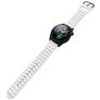 Mobigear Bumpy Siliconen Smartwatch Bandje Gespsluiting - Universeel 20 mm aansluiting - Wit