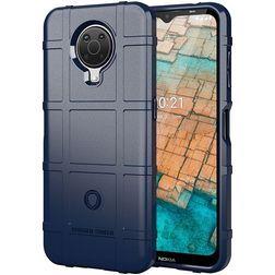 Mobigear Rugged Shield Nokia G10 Hoesje Flexibel TPU Backcover Shockproof - Blauw