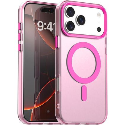 Mobigear Shockproof iPhone 18 Pro MagSafe Hoesje Hardcase Backcover - Rood