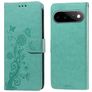 Mobigear Flowers Google Pixel 11 Hoesje Bookcase Portemonnee - Groen