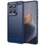 Mobigear Brushed Slim Motorola Edge 60 Fusion Hoesje Flexibel TPU Backcover - Blauw