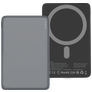 Valenta Ultra Slim Single USB-C Powerbank 5.000 mAh 15W - MagSafe Compatible - Grijs