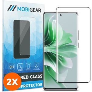 Mobigear Premium OPPO Reno 12 Pro Glazen Screenprotector - Case Friendly (2-Pack)