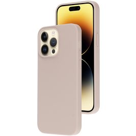 Mobiparts iPhone 14 Pro Max Siliconen Hoesje Backcover - Soft Salmon