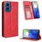 Mobigear Sensation Motorola Moto E14 Hoesje Bookcase Portemonnee - Rood