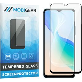 Mobigear Premium Vivo Y76 Glazen Screenprotector - Case Friendly - Zwart