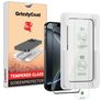 GrizzlyCoat AlignPro iPhone 16 Pro Glazen Screenprotector - Case Friendly + Installatie Frame - Zwart