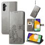 Mobigear Clover Samsung Galaxy A13 5G Hoesje Bookcase Portemonnee - Grijs