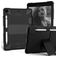 Mobigear ShieldStand iPad 7 (2019) Hoes Hard Kunststof,Siliconen Backcover + Stylus Houder + Standaard - Zwart