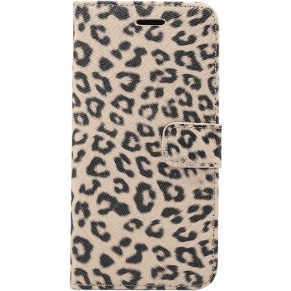Mobigear Leopard iPhone XR Hoesje Bookcase Portemonnee - Bruin