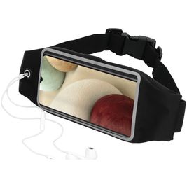 Mobiparts Comfort Fit Belt Telefoonhouder Hardlopen Samsung Galaxy A12 Sport Hoesje Neopreen Heuptas - Zwart