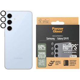PanzerGlass Hoops Samsung Galaxy S24 FE Glazen Camera Lens Protector - Case Friendly - Zwart