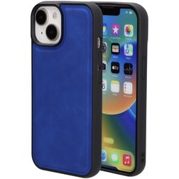 Mobiparts Classic iPhone 15 MagSafe Hoesje TPU,Kunstleer Backcover - Sapphire Blue
