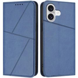Mobigear Frosted Flip iPhone 17 Hoesje Bookcase Portemonnee - Blauw