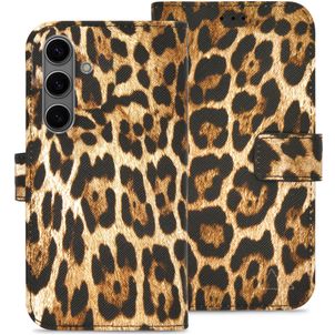 My Style Flex Wallet Samsung Galaxy S25 Hoesje Bookcase Portemonnee - Wild Leopard