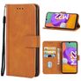 Mobigear Wallet Samsung Galaxy M22 Hoesje Bookcase Portemonnee - Bruin