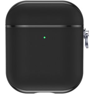 Valenta Snap Apple AirPods 1 Hoesje Echt Leer - Zwart