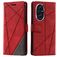 Mobigear Rhombus HONOR 200 Hoesje Bookcase Portemonnee - Rood