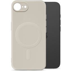 My Style Protective Flex Apple iPhone 16e MagSafe Hoesje Flexibel TPU Backcover - Antique White