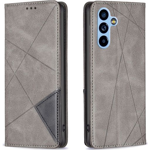 Mobigear Rhombus Slim Samsung Galaxy A54 Hoesje Bookcase - Grijs