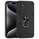 Mobigear Armor Ring Samsung Galaxy M55 Hoesje Hardcase Backcover Shockproof met Ringhouder - Zwart
