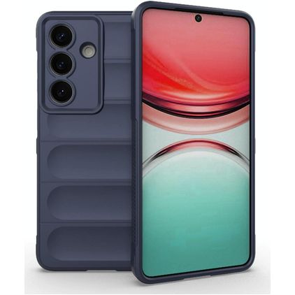 Mobigear Bumpy Samsung Galaxy S26 Hoesje Flexibel TPU Backcover - Donkerblauw