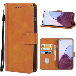 Mobigear Wallet OPPO Reno 7 Lite Hoesje Bookcase Portemonnee - Bruin