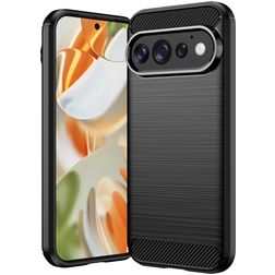 Mobigear Brushed Slim Google Pixel 11 Pro Hoesje Flexibel TPU Backcover - Zwart