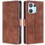 Mobigear Croco OPPO Reno 8 Pro 5G Hoesje Bookcase Portemonnee - Bruin