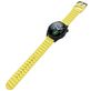 Mobigear Bumpy Siliconen Smartwatch Bandje Gespsluiting - Universeel 20 mm aansluiting - Geel