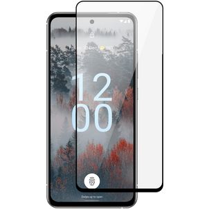 Mobigear Premium Nokia X30 Glazen Screenprotector - Case Friendly - Zwart