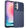 Mobigear Groove Samsung Galaxy A24 Hoesje Flexibel TPU Backcover - Blauw