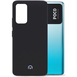 Mobilize Rubber Gelly POCO M4 Pro 5G Hoesje Flexibel TPU Backcover - Matt Black