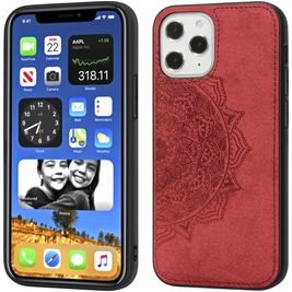 Mobigear Mandala iPhone 12 Pro Max Hoesje Hardcase Backcover - Rood