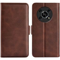 Mobigear Slim Magnet HONOR Magic 4 Lite Hoesje Bookcase Portemonnee - Bruin