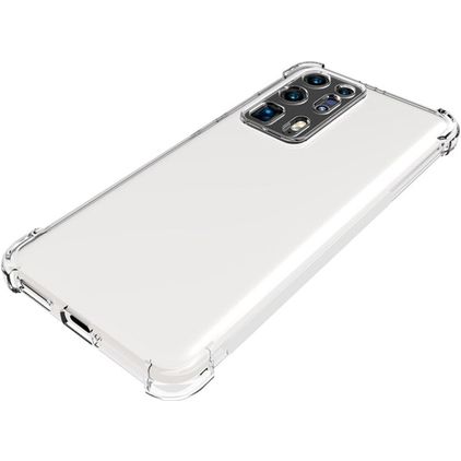 Mobigear Cushion Doorzichtig Huawei P40 Pro Plus Hoesje Flexibel TPU Backcover Shockproof - Transparant